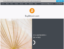 Tablet Screenshot of buybitcoin.com